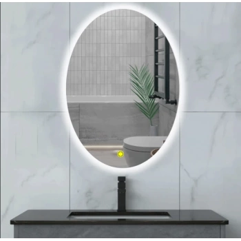 60x80(h) cm Ledli Elips Banyo Aynası